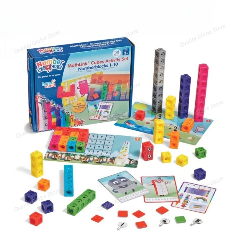 

Board Game 1-10 Number Blox for Learning Mmath 3-7 Years Old Enlightenment Teaching