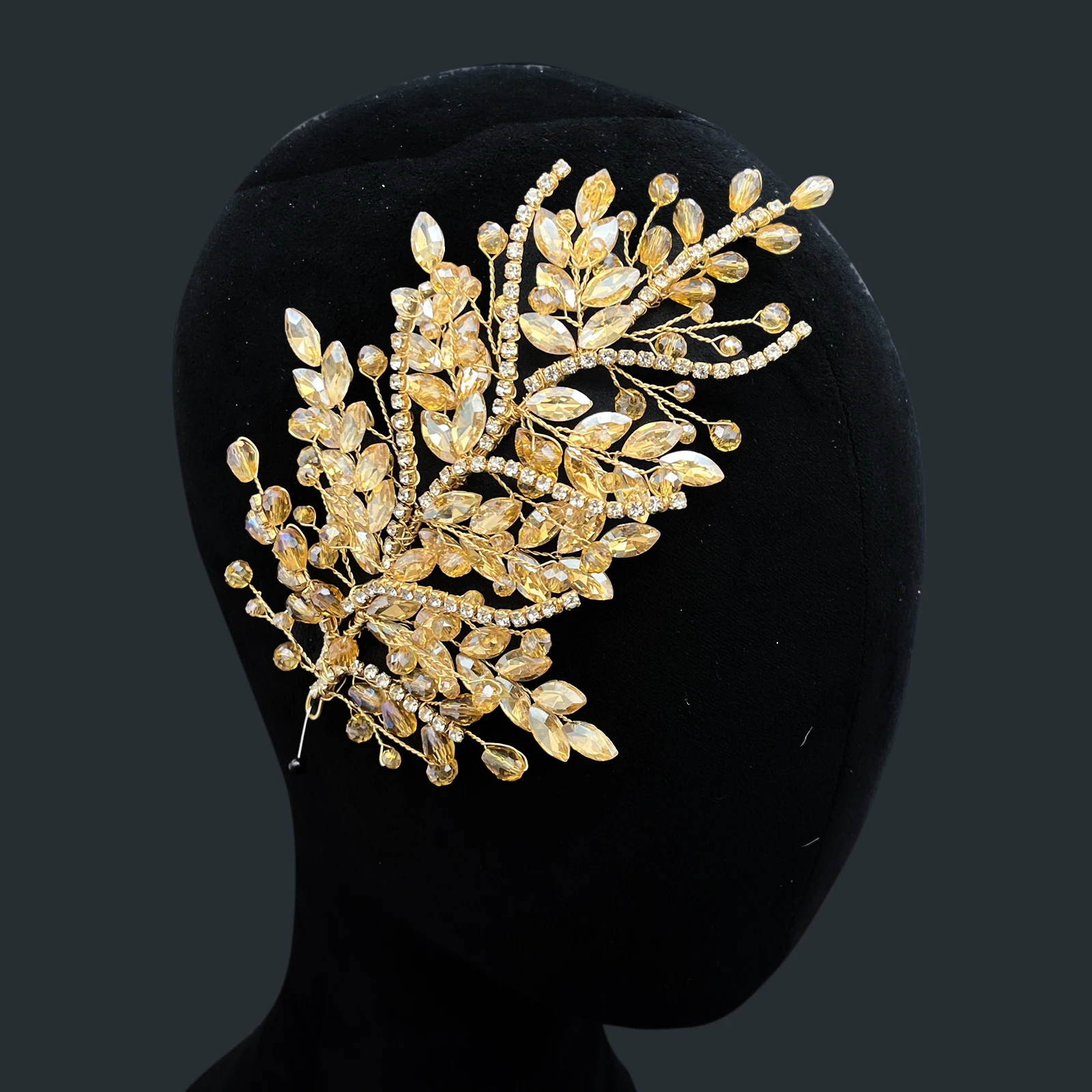 

DZ256 Fashion Crystal Bridal Tiara Crowns For Women Bride Queen Princess Diadems Wedding Hair Accessories Colorful AB Head Hoop