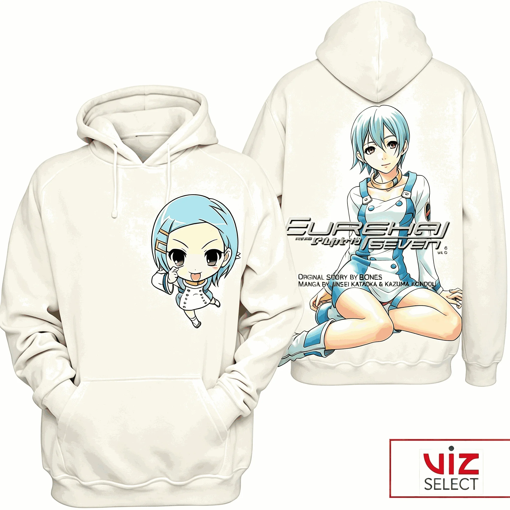 Eureka Seven Printed Oversized Unisex Vintage Loose hoodies for Men Women Fleece warm Casual Retro Fashion high quality Couples