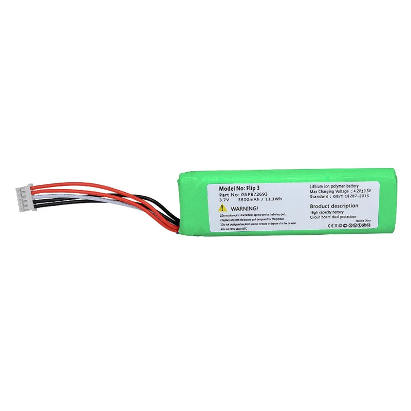 3.7V 7000mAh GSP872693 P763098 03 For JBL Flip 3 Flip3 Battery Wireless Bluetooth Speaker batteria Replacement