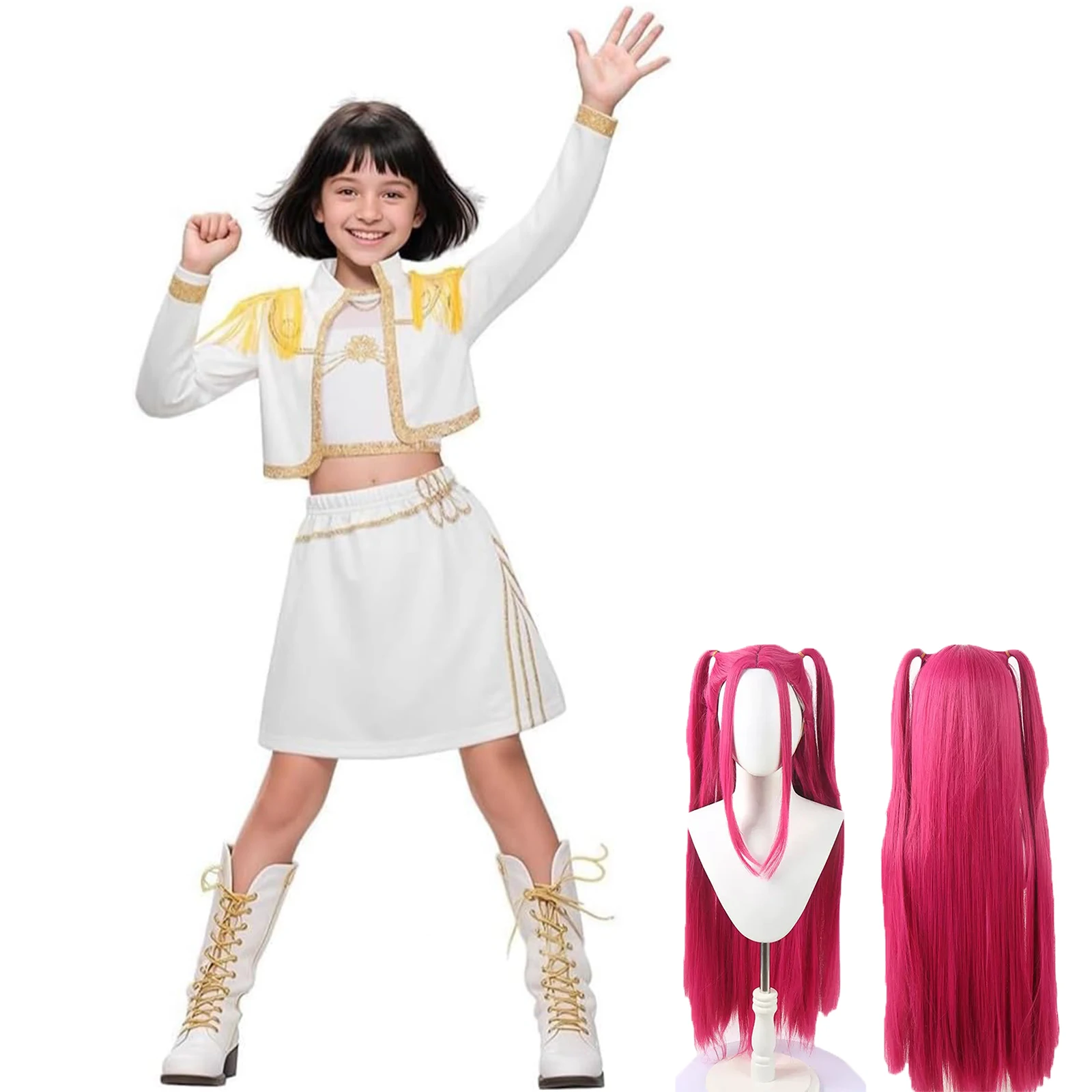 Kostüm Korean-Pop Kinder KoreanPop Sänger Cosplay Mädchen Kleid für Geburtstag Party Halloween Karneval