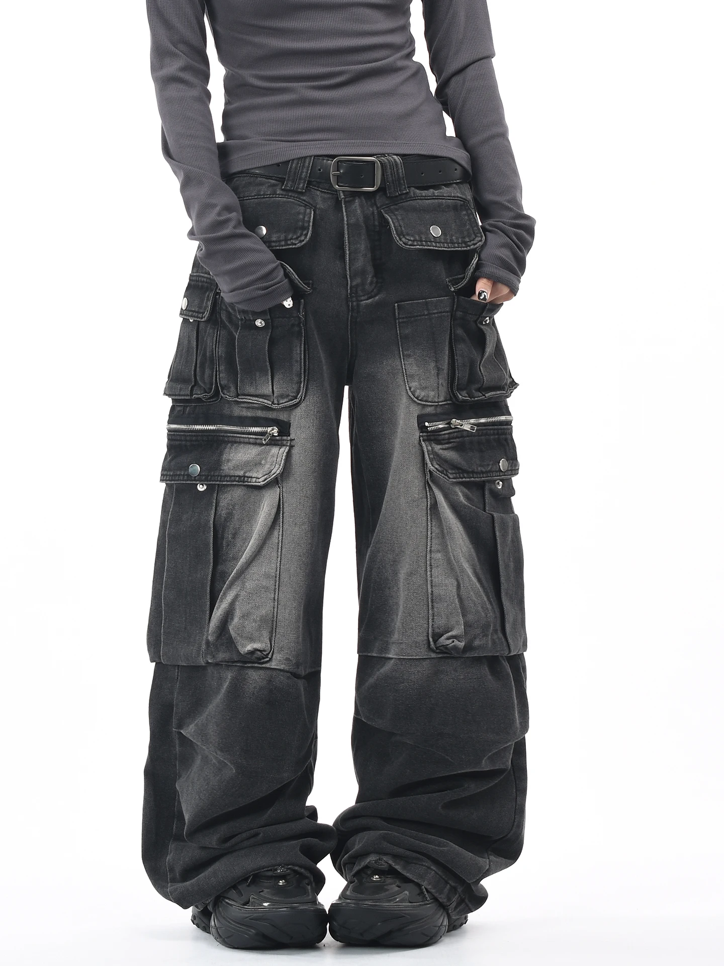 

Оригинальные американские ретро-джинсы OV: свободные широкие брюки из денима для мужчин и женщин, уличный винтажный стиль