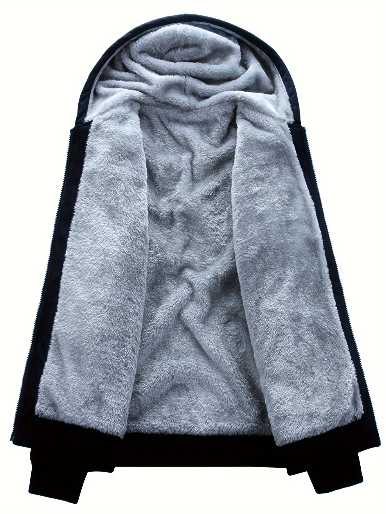 Conjunto de traje deportivo y de ocio de otoño e invierno para hombre con capucha de lana, chaqueta gruesa con capucha de gran tamaño para otoño e invierno, t