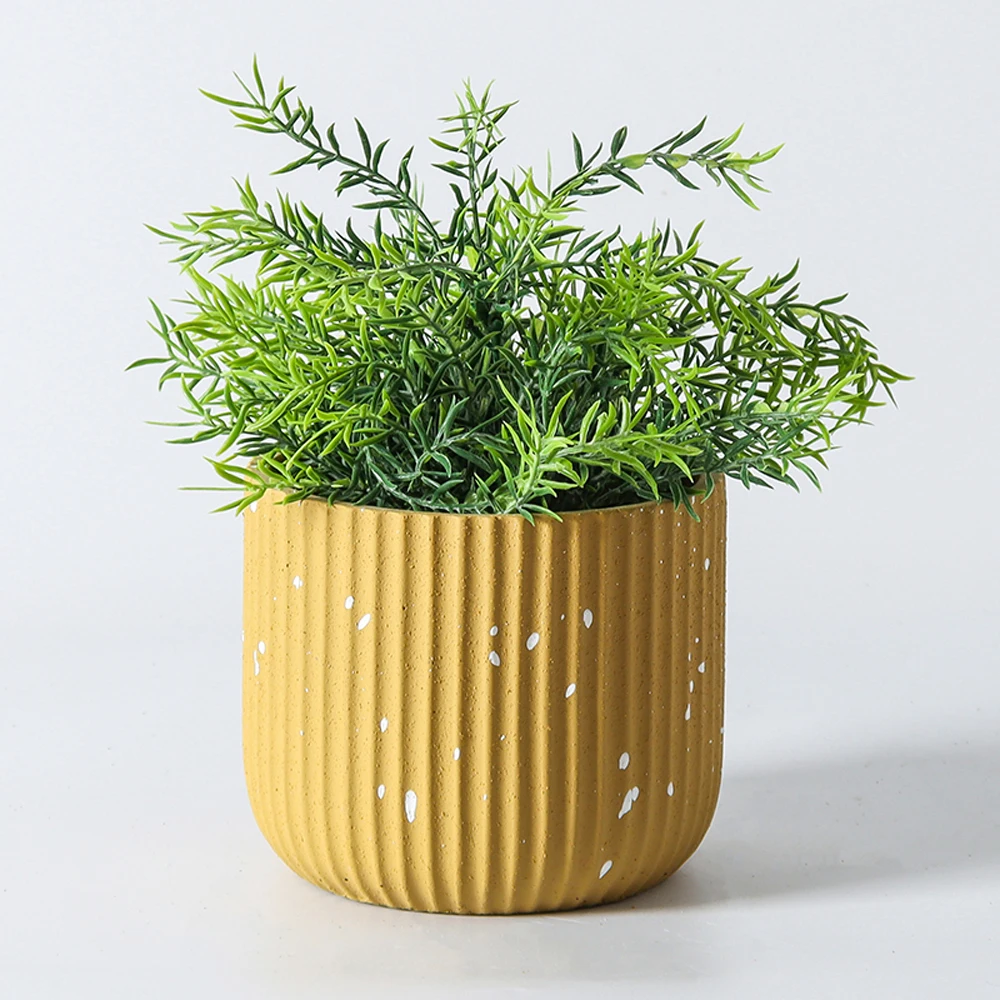 

Силиконовая форма для бетонных цветочных горшков с узором в полоску, для цементных кашпо