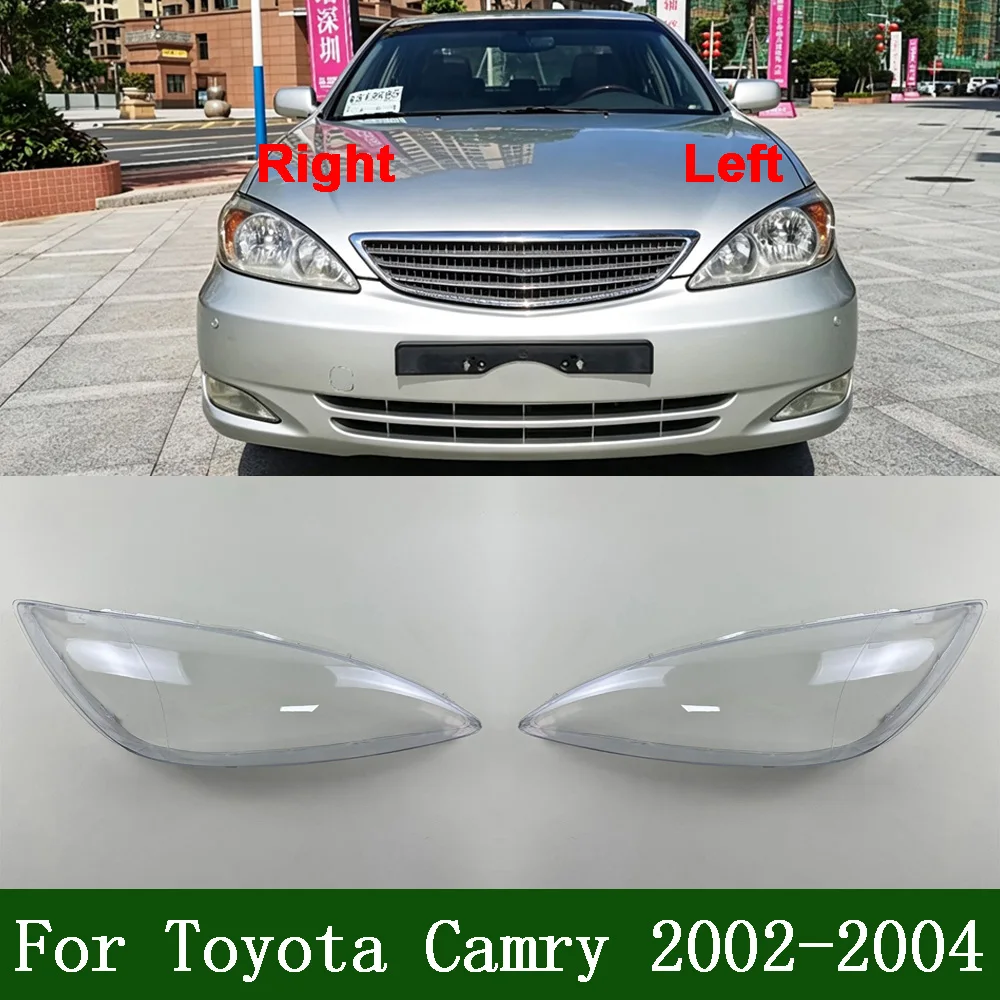 

Car Front Headlight cover For Toyota 2002-2004 Camry Headlamps Cover Transparent Lampshade Case Headlights Shell Lens Plexiglass