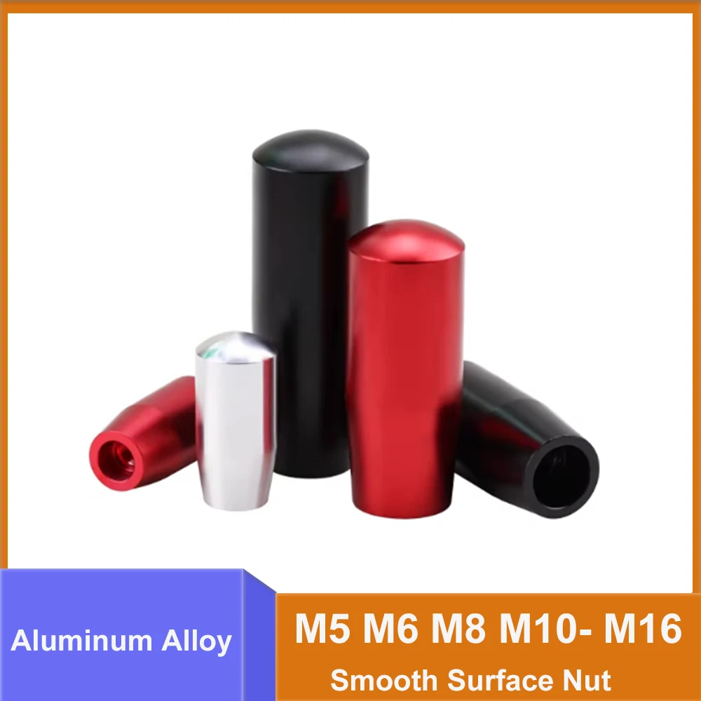Aluminum Alloy Handle Sleeve Nut M5 M6 M8 M10 M12 M14 M16 Smooth Surface Nuts Machine Tool Control Long Handle Cover
