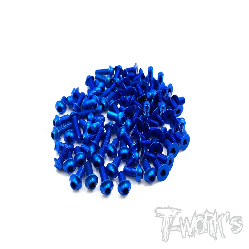 

Original T works ASSU-TC7.2 7075-T6 Dark Blue Screw set (UFO Head) 99pcs. (For Team Associated TC7.2) Rc part