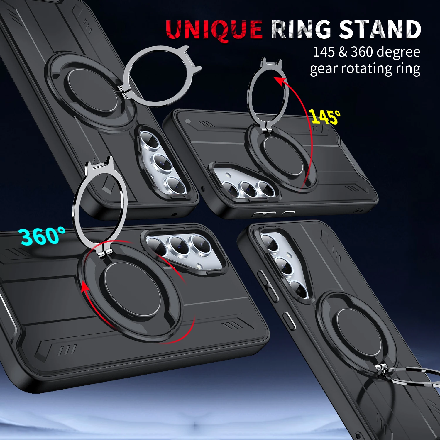 Soft Silicone Phone Case for Samsung Galaxy A56 A15 A35 A06 A07 A14 A36 A55 A16 A26 Holder Magnet Wireless Charging Cover Cases
