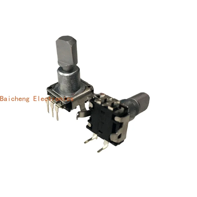 10PCS EC11 encoder with switch 30 position 15 pulse potentiometer rotation adjustment volume 17 half axis