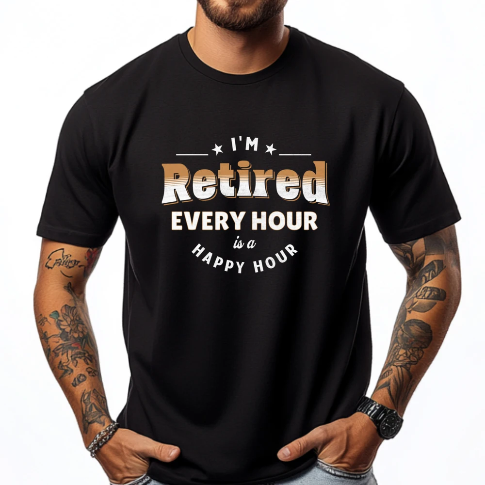 

Retirement For Men I M Retired Vintage T Shirts Camiseta Vaporwave Luxury Clothing Men's Shirts T-shirt Easter Sunday