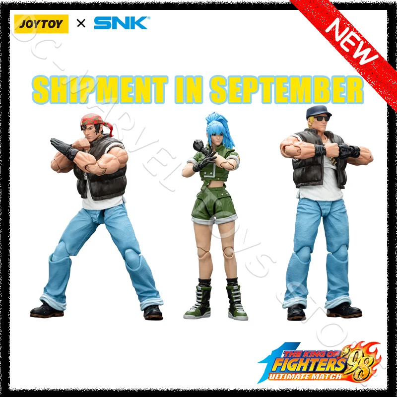 

JOYTOY 1/18 SNK KOF'98UM Ikari Warriors Team Leona Heidern Ralf Jones Clark Action Figure Anime Action Figures Custom Gift Toys