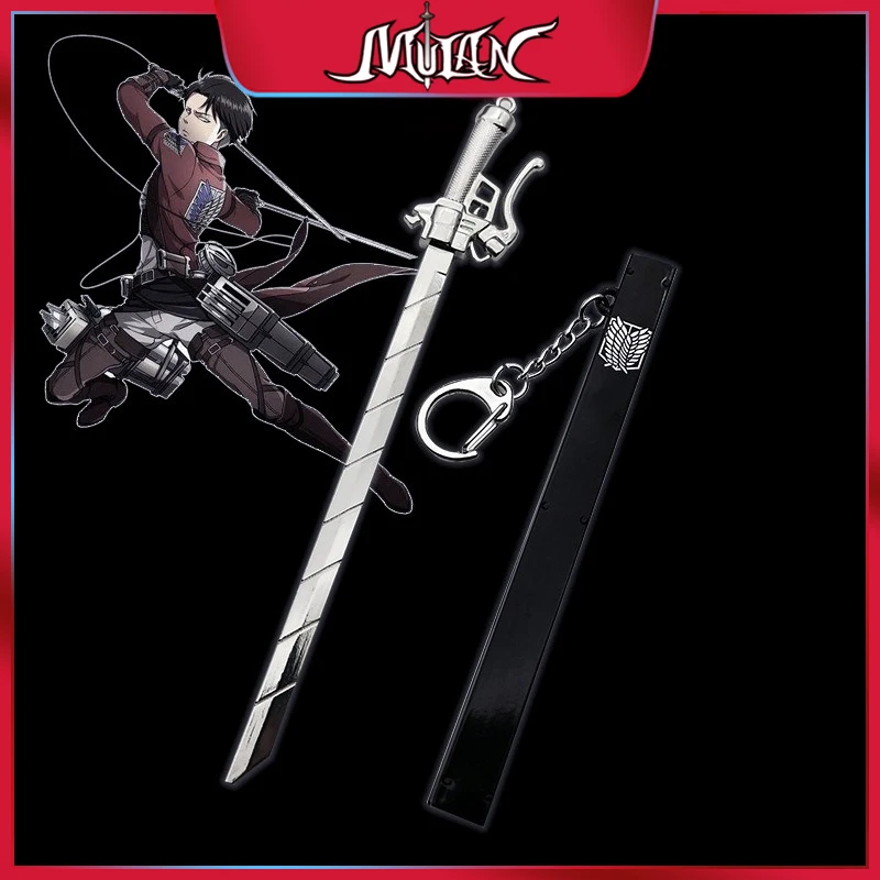 

Attack on Titans Japanese Anime Peripherals Eren Jaeger Sword Full Metal Craft Weapon Model Collectible Desk Ornaments Boy Toy