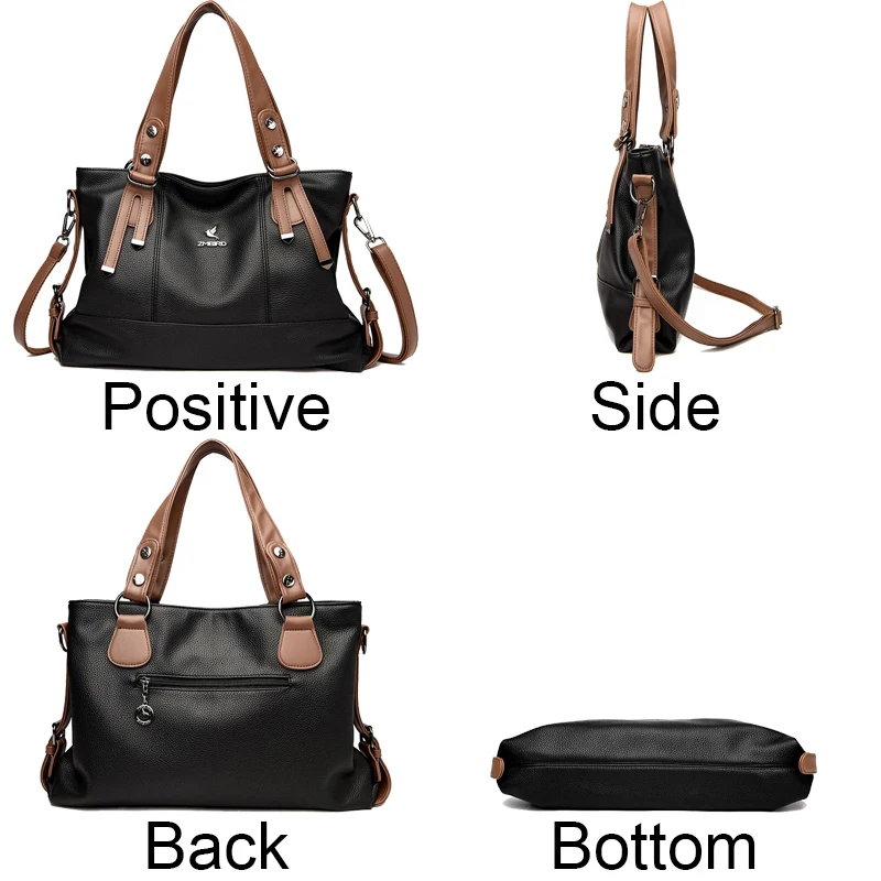 Brand Sac A Main Ladies Handbags Famous Designer High Quality Soft Leather Vintage Womens Messenger Bags Casual Tote Bag Bolsos