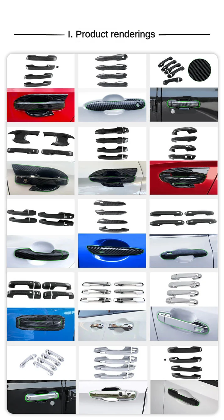 For 22 Ford Maverick Door Handles Trim Door Bowl Handles Scratch Resistant Accessories