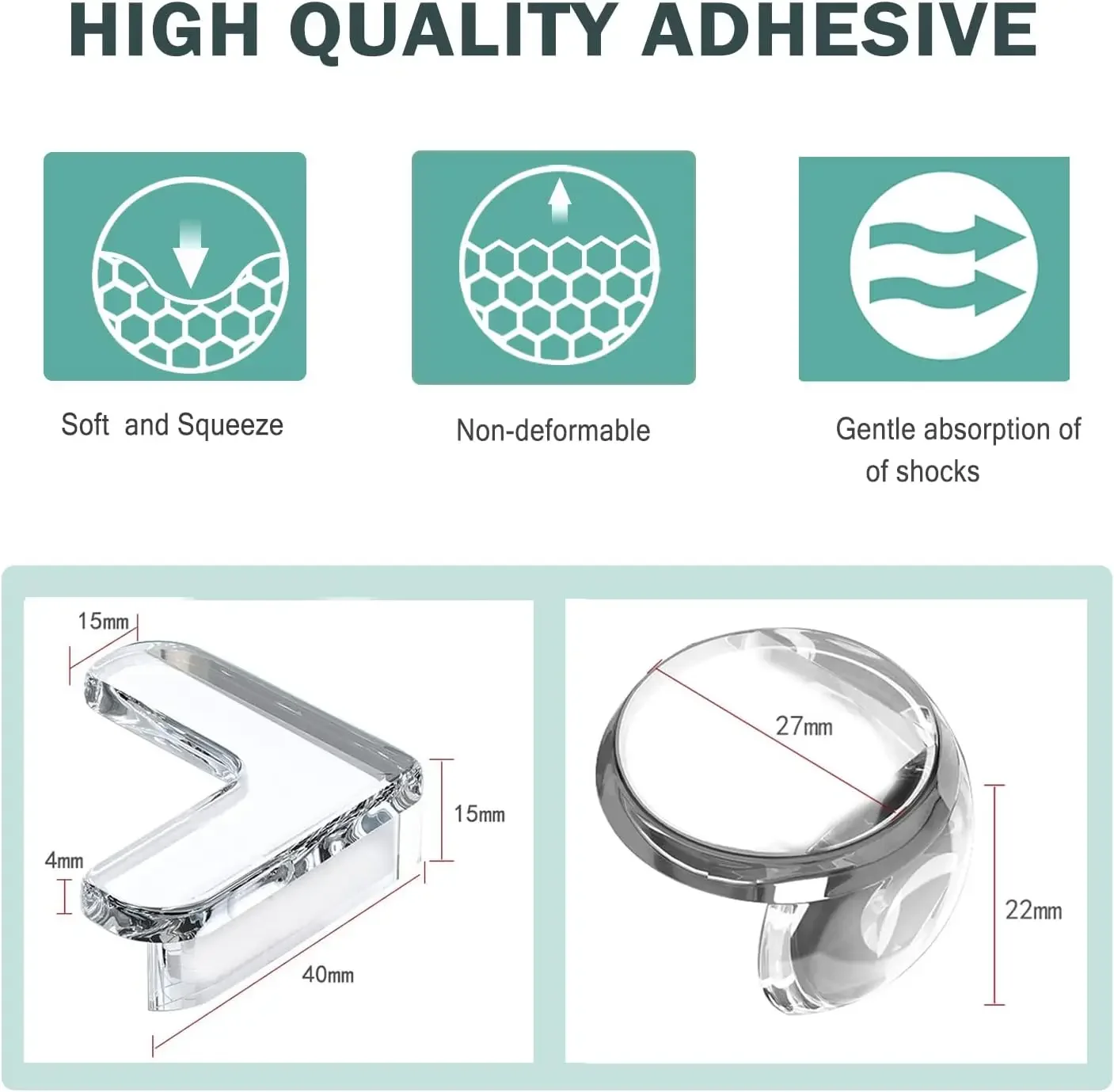 24Pcs Baby Safety Silicone Protector Table Corner Edge Protection Cover Electric Socket Protection Children Anticollision Guards