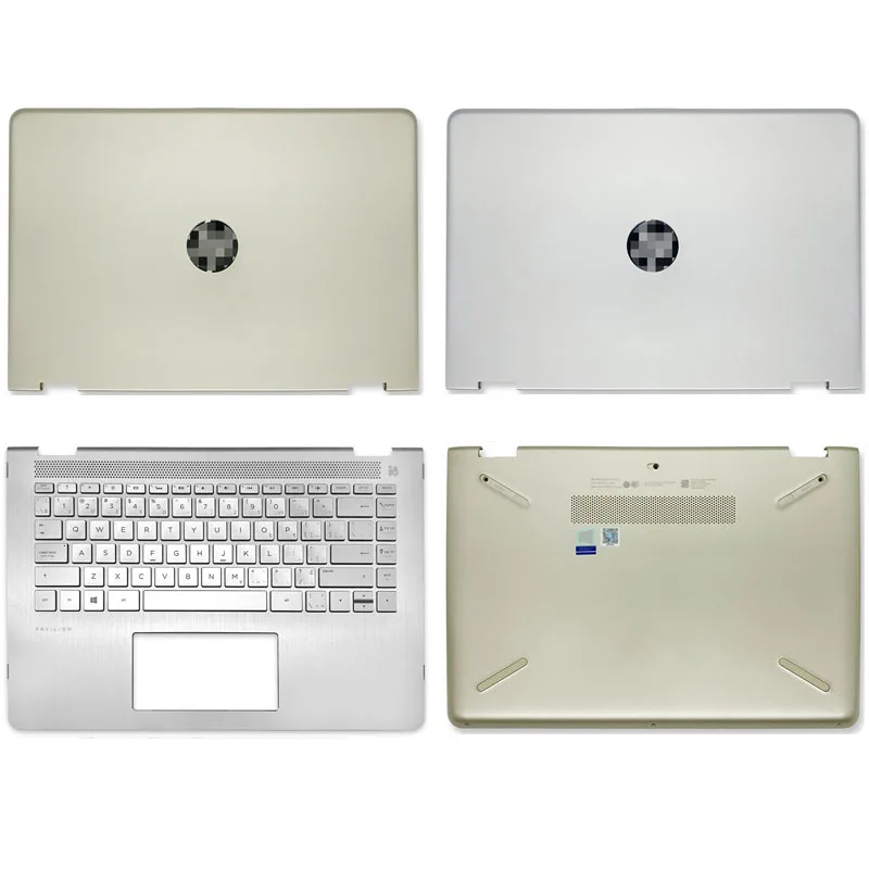 NEW For HP Pavilion X360 14-BA Laptop LCD Back Cover Palmrest Bottom Case Keyboard A C D Cover Touch 924274-001 924273-001