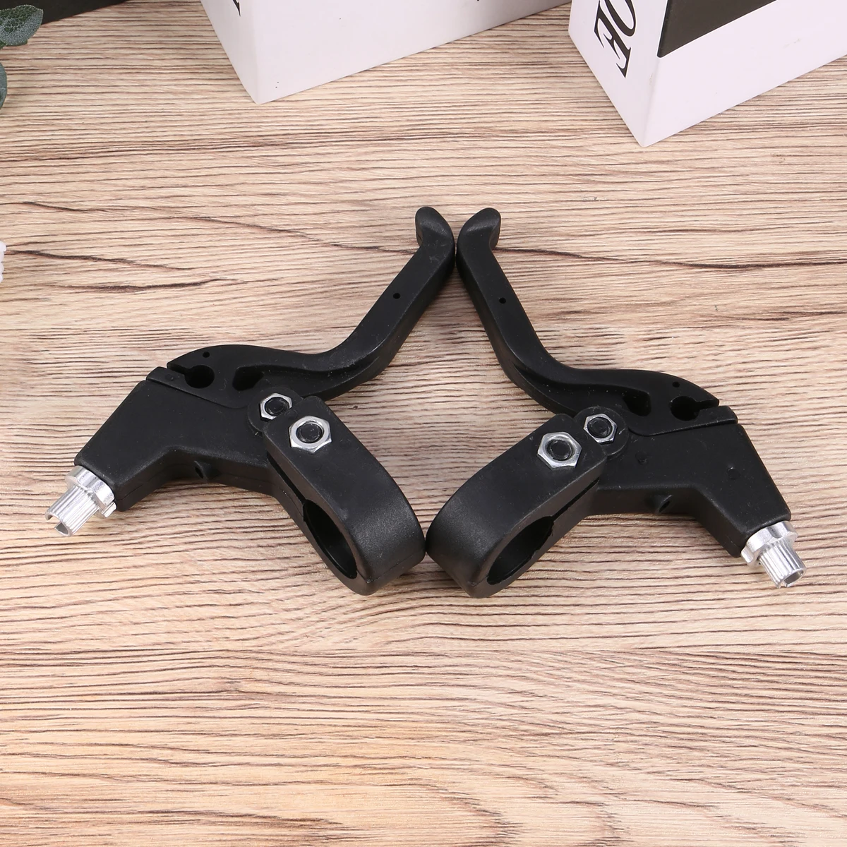 

1 Pair Bicycle Brake Levers 2.2Cm Handlebar Black Brake Handle Cycling Parts Bike Repair Essential