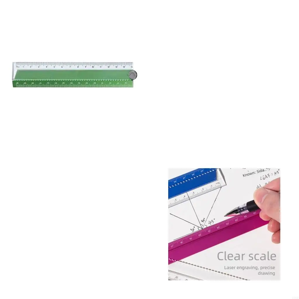 

15cm to 30cm Expanding Ruler Precisions Measurement Tool Safe Rounded Corners