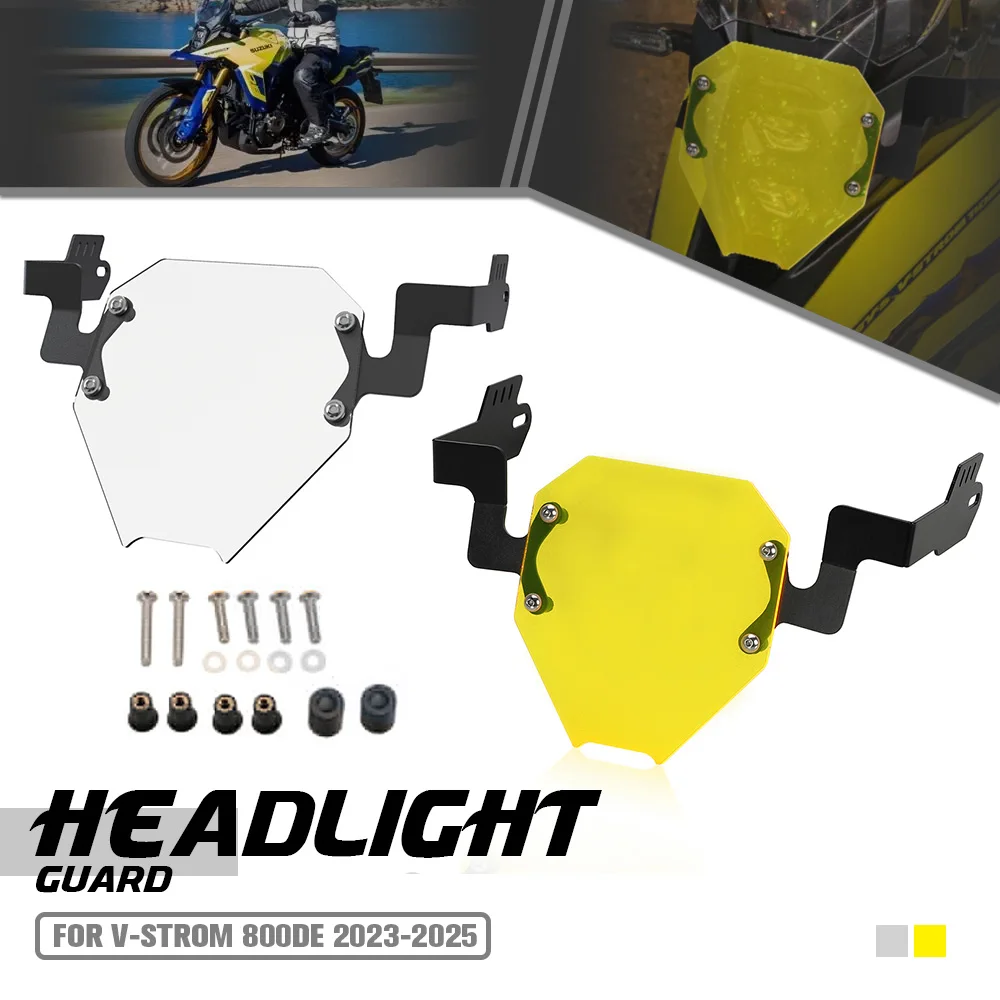 

Для Suzuki V-Strom 800DE 2023-2024-2025 аксессуары для мотоциклов, стальная защита для фар, защитный щит, сетчатая решетка для фар 800 DE