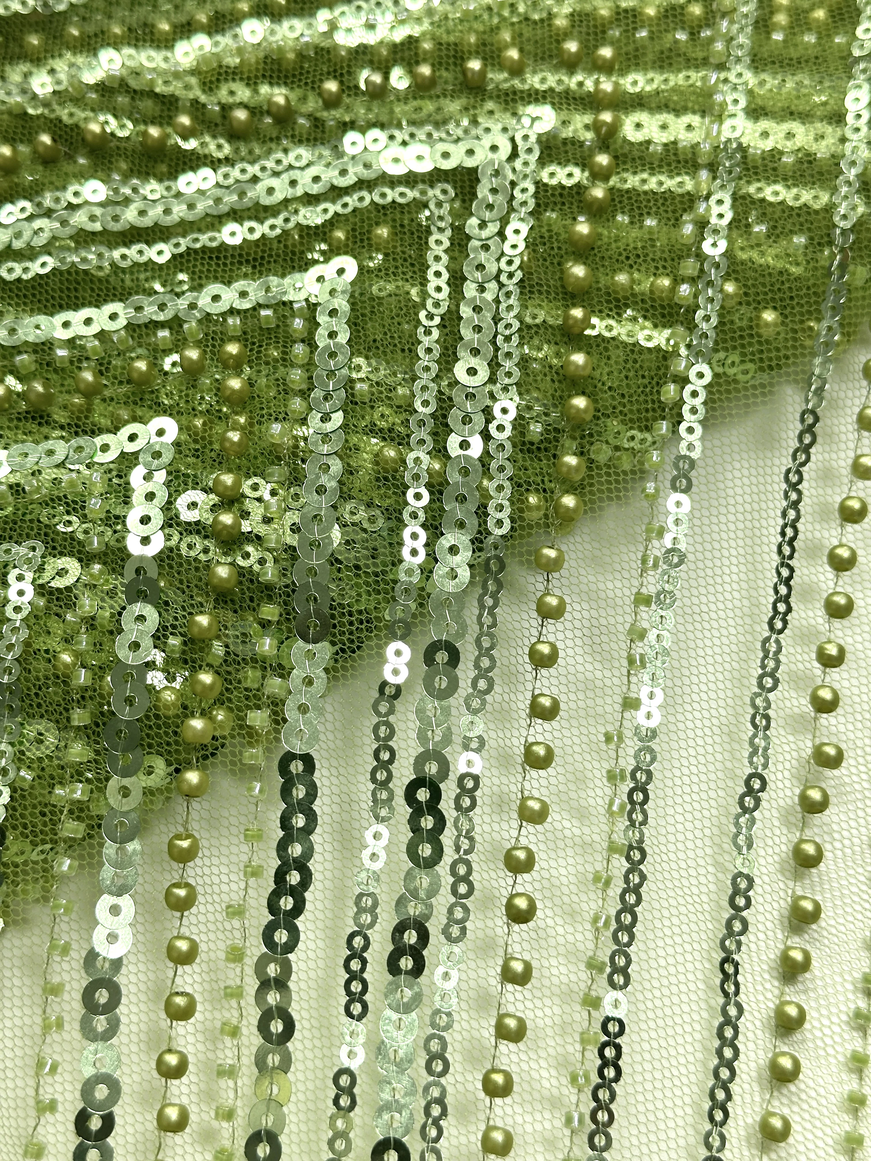 

Madison 2025 Высококачественная африканская нигерийская элегантная ткань с вышивкой бисером, французская тюль, кружевная ткань с блестками для вечеринки