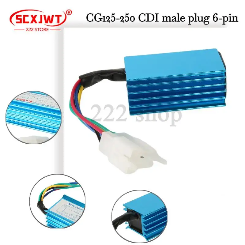 

Scooter GY6/50cc/125cc/150cc high-performance 6-pin AC infinite speed modified CDI igniter