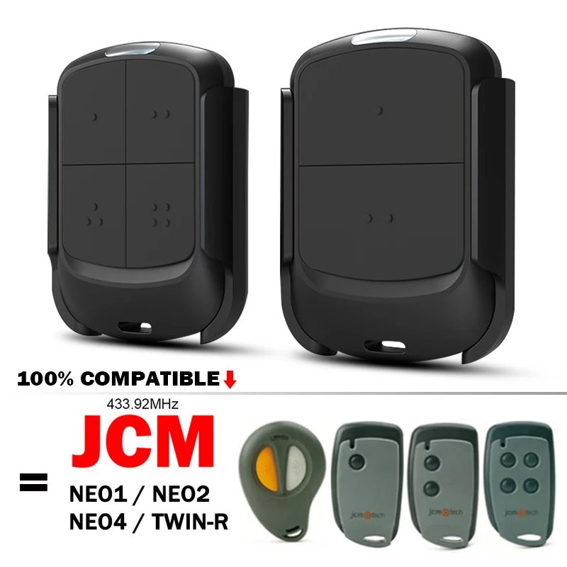 

Клон JCM NEO1 NEO2 NEO4 TWIN-R 433 МГц пульт дистанционного управления гаражными воротами дубликатор 433,92 МГц электрический передатчик для ворот