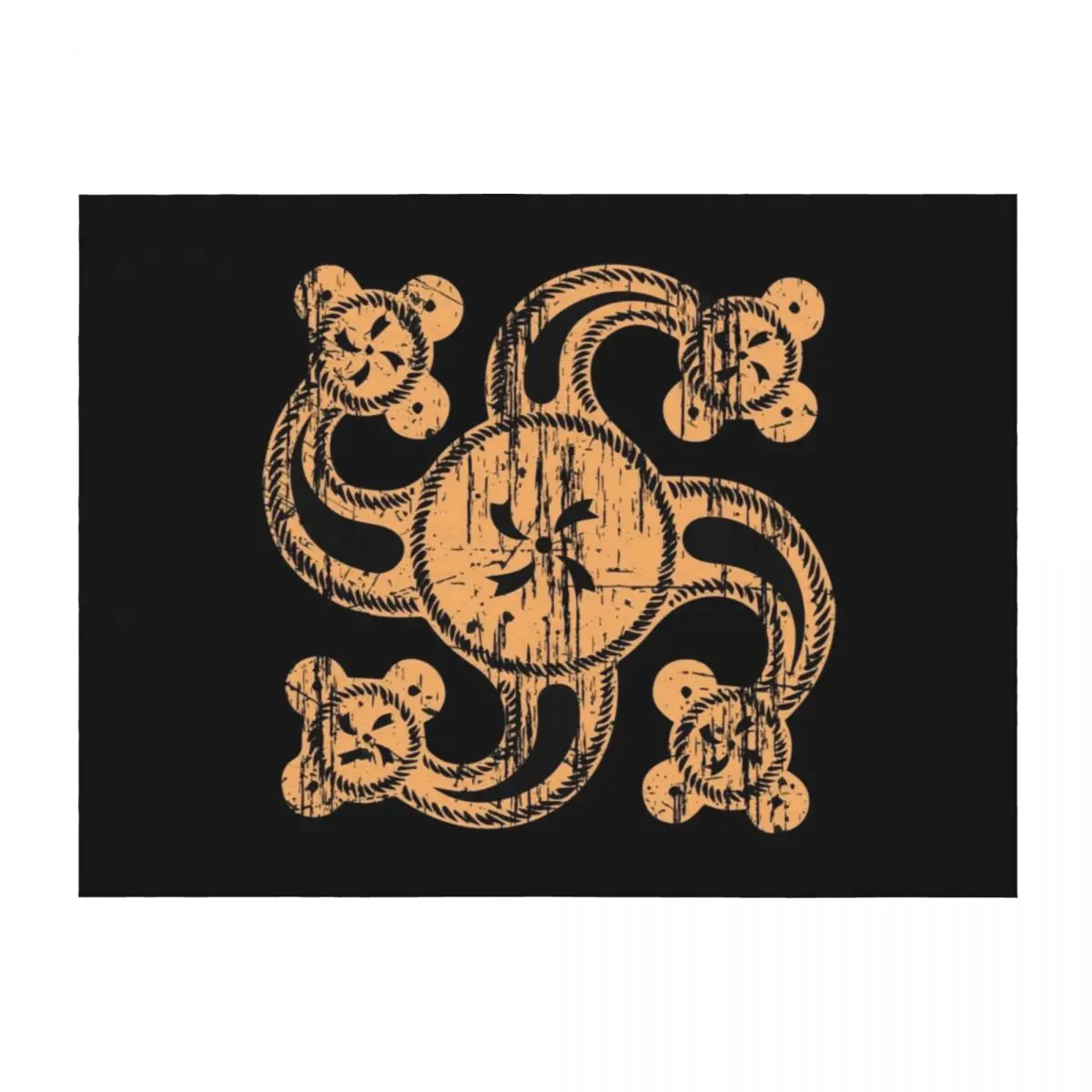 

Ancient Dacian Thracian Symbol Throw Blanket Quilt for sofa christmas decoration Designers Blankets