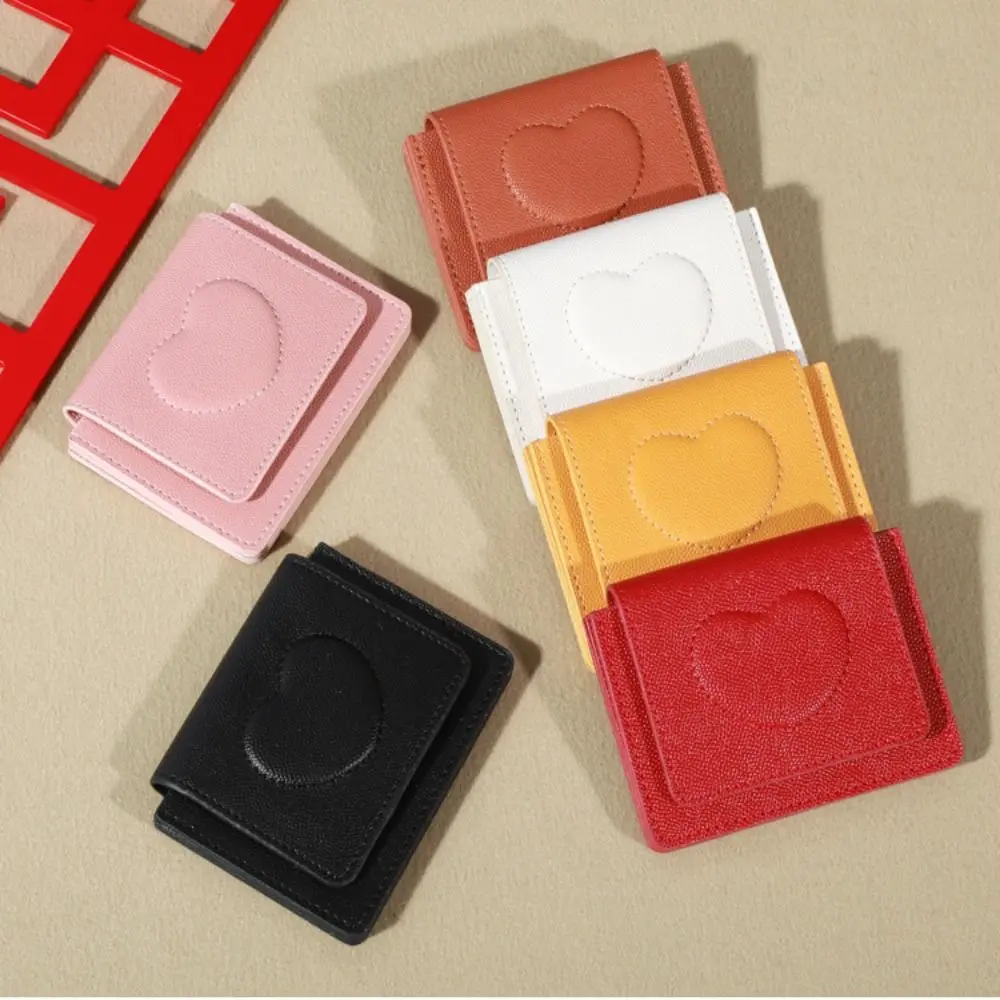 

New PU Leather Card Holder Ultra-thin Short Coin Purse Card Bag Women Girls
