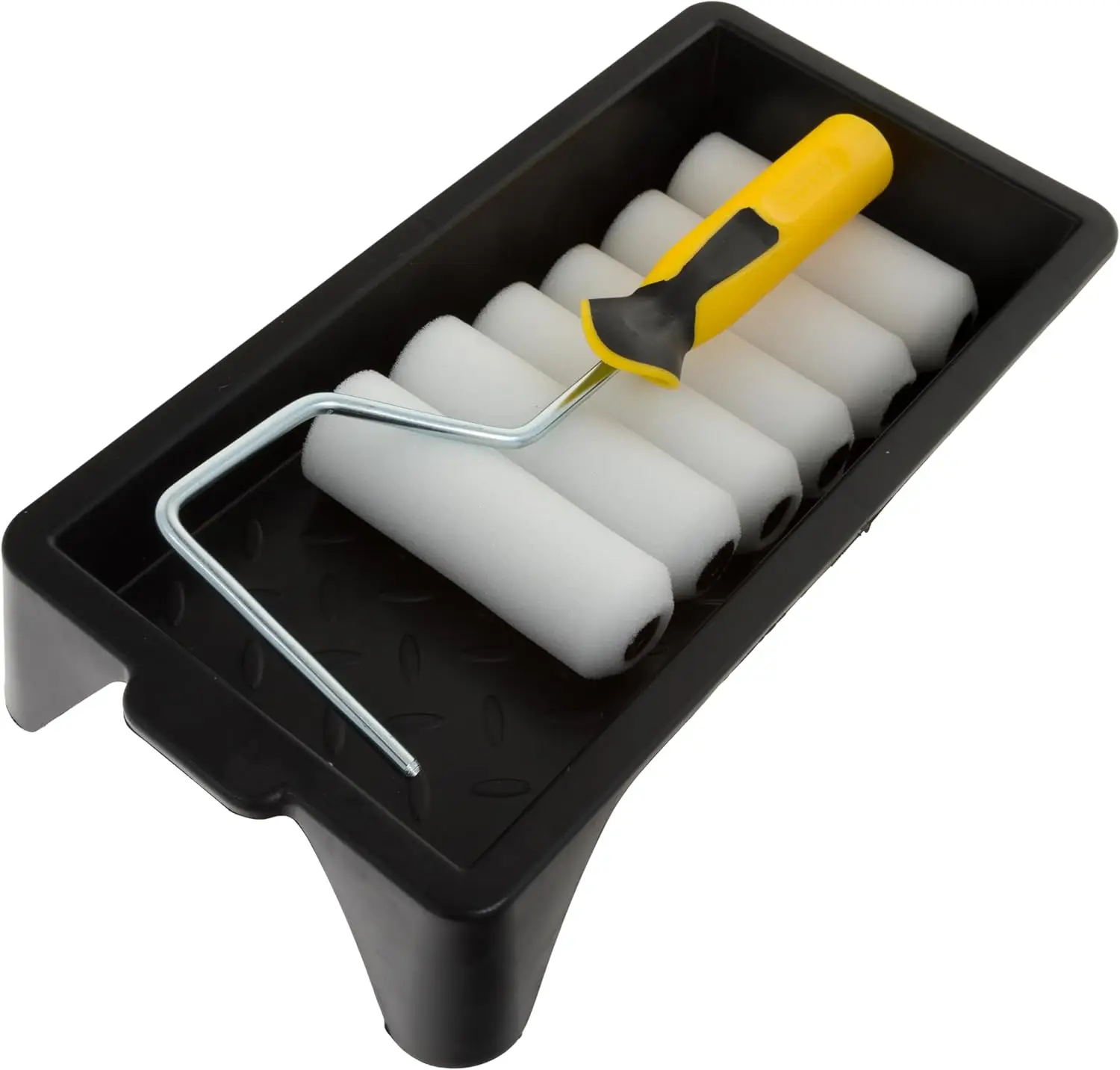 

Mini Paint Roller Kit with 8 Pieces - High-Density Foam Covers for Smooth Gloss Finish, Ideal for House and Wall Painting