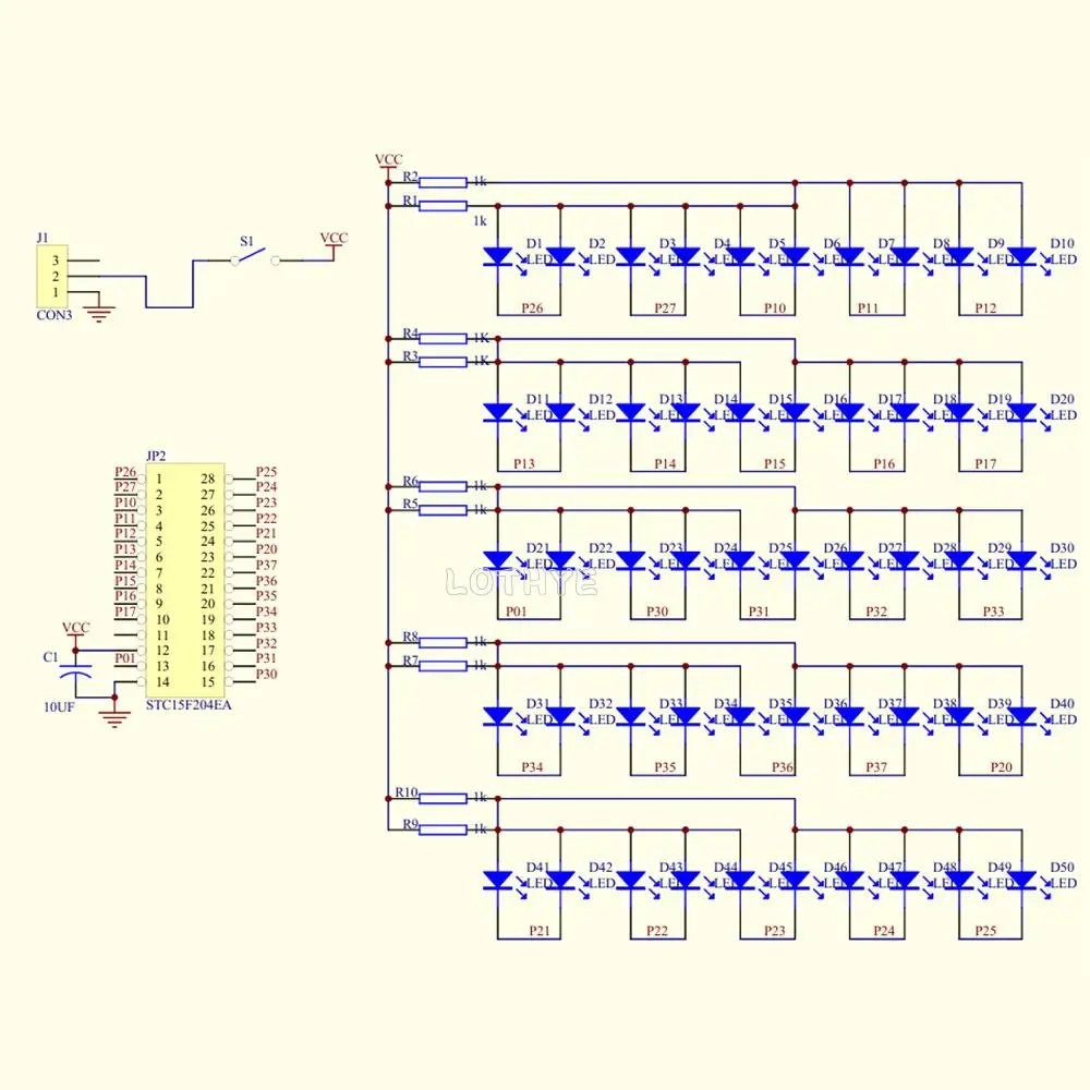Colorful Dazzling LED Pentagram RGB Flow Lights DIY Electronic Kit 51 Microcontroller 5V Electronic Component Soldering Assembly view 6