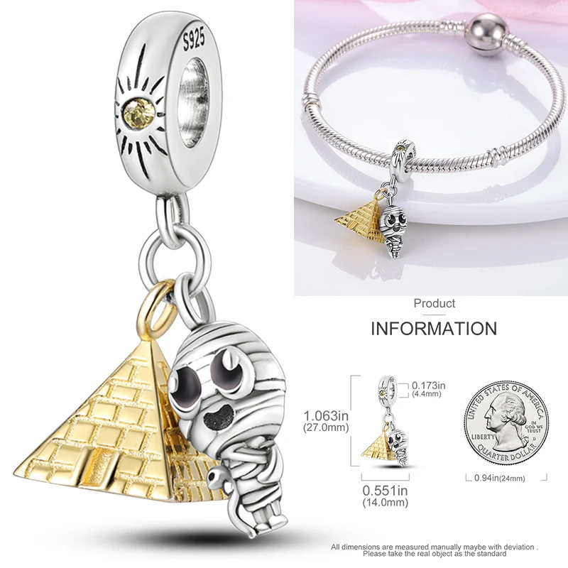 Neuer Russischer Matroschka-Anhänger aus 925 Sterling Silber, Russische Matroschka-Perle, Passend für Armbänder, DIY Damenschmuck Geschenk 2026 – Detail 40
