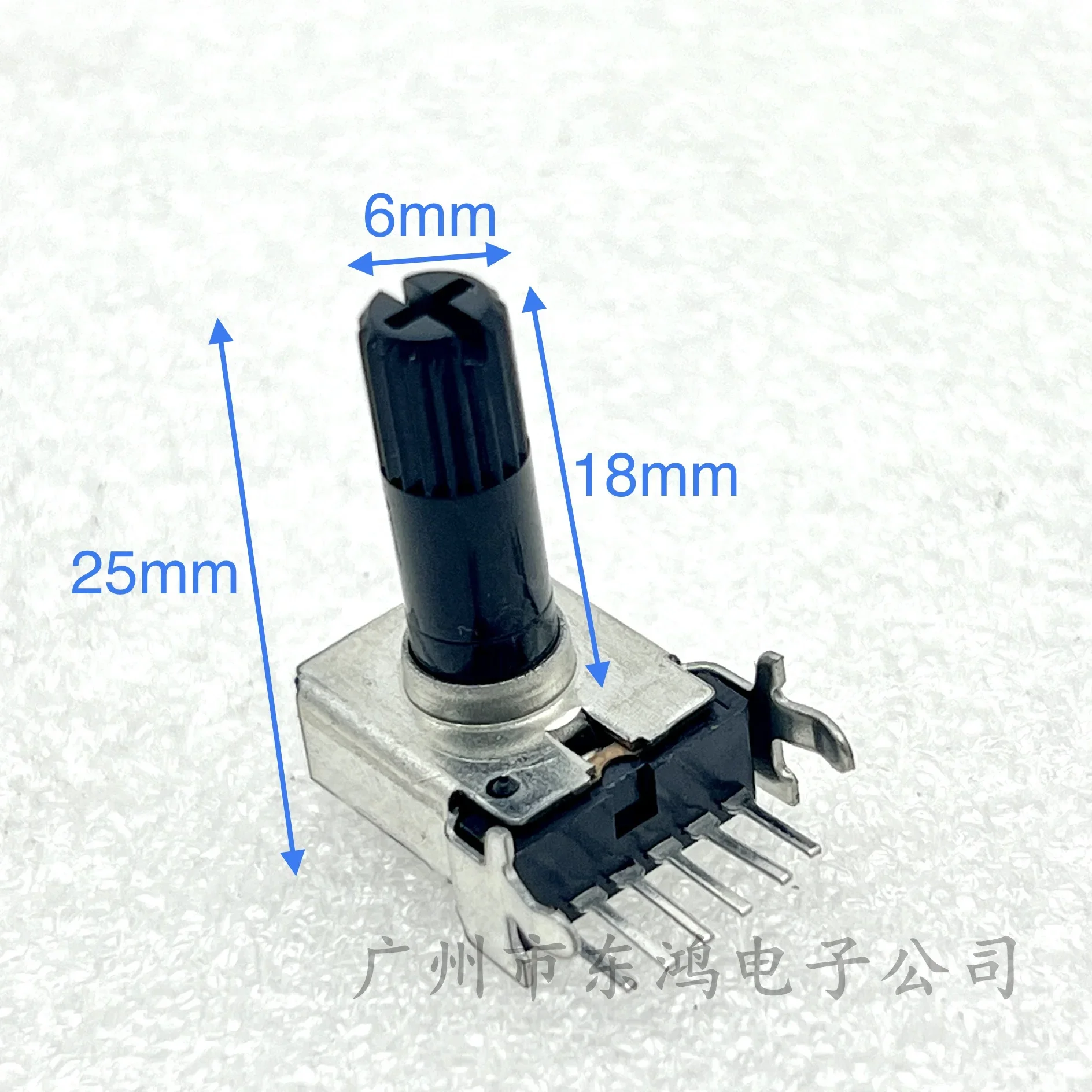 2  PCS South Korea 161 single link 6-pin B100K shaft length 18MM