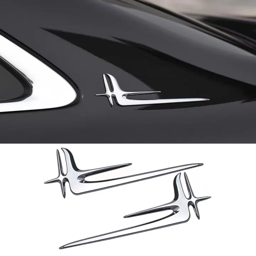 2Pcs Suitable for Mercedes-Benz C260L E300L C200L Tail Plate Side Car Sticker Accessories Special Type