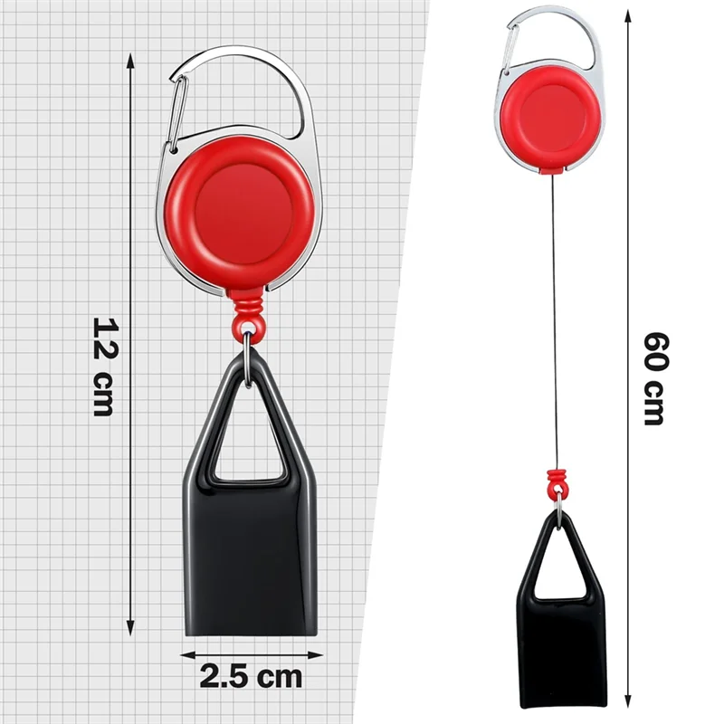 New 10 Pieces Retractable Lighter Clip Assorted Color Lighter Holder Keychain with Clip Classic Lighter Cover, Single Clip