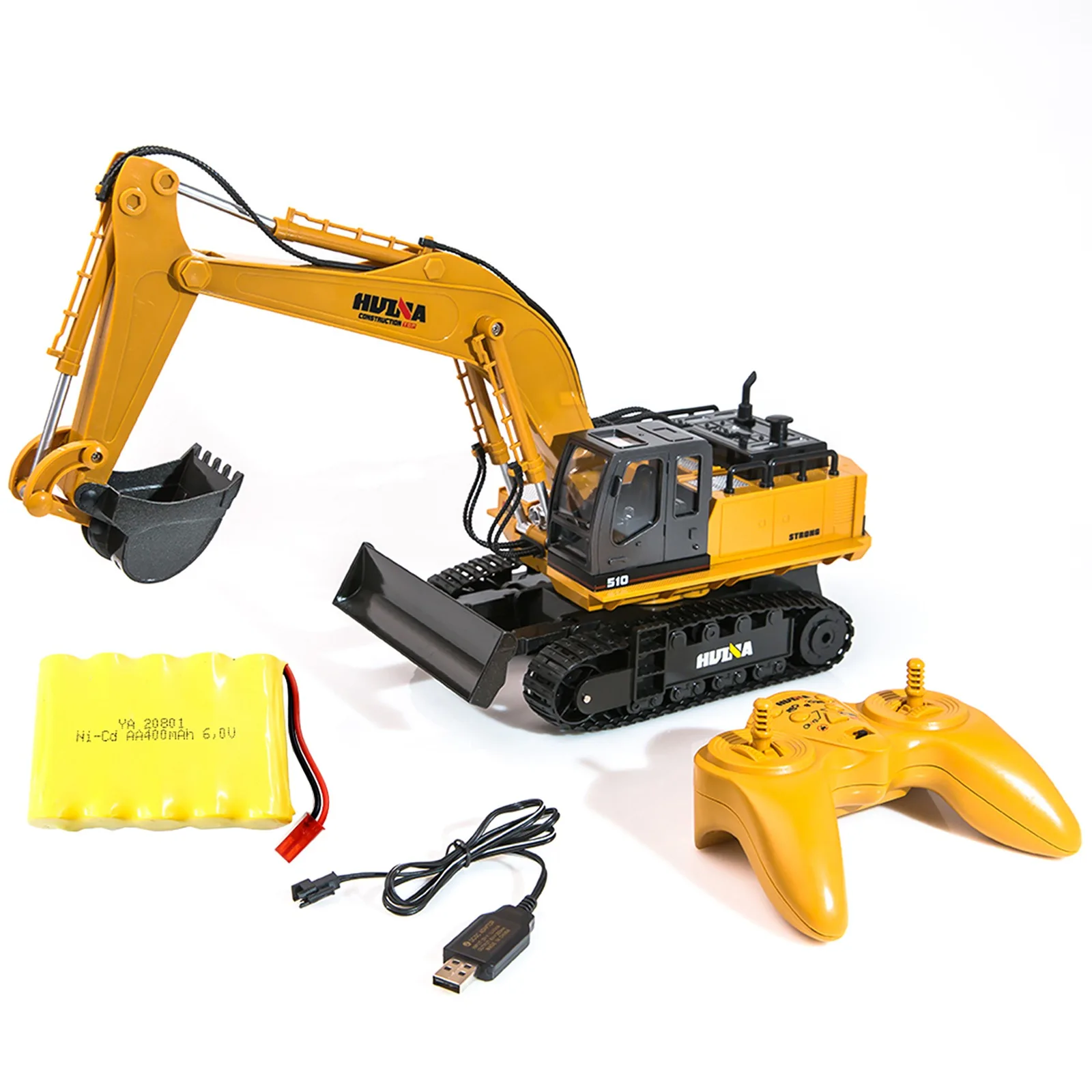 BCVB3-HUINA 1:16 11Channel Full Functional Remote Control Excavator Toy