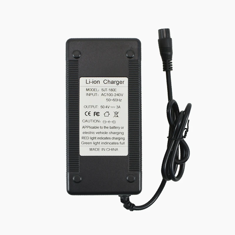 50.4V 3A Lithium Charger For 12Series 44.4V Li-ion battery pack Charging Built-in cooling fan high-quality EU/US/UK/AU/SANS Plug