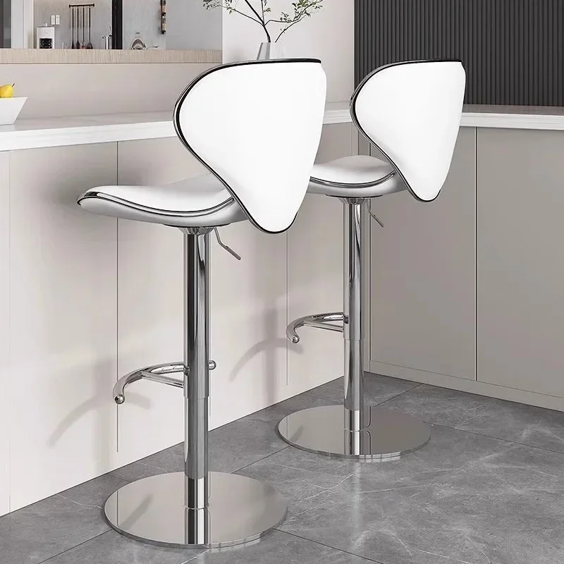 Sedie da bar in pelle per il tempo libero Sedie nordiche comode gialle in metallo premium Bellezza minimalista Sillas Para Comedor Mobili moderni