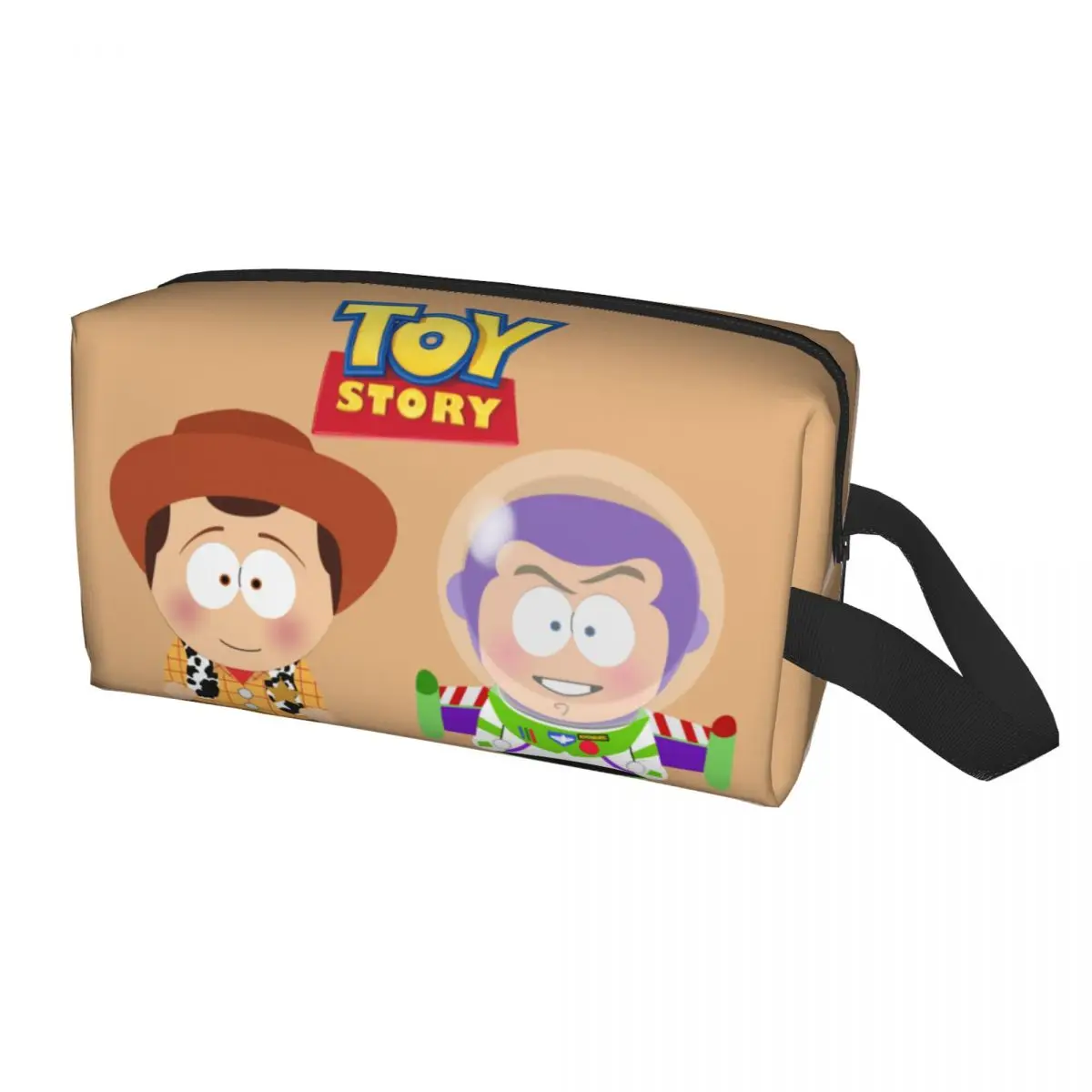 Custom South Park Style Anime Toy Story Travel Toiletry Bag for Women Movie Cosmetic Makeup Organizer Beauty Storage Dopp Kit