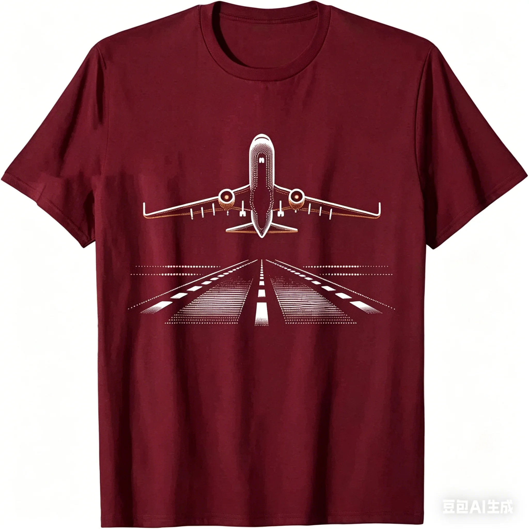 Women's T-shirt with A Fun Round Airplane Print, Perfect for Aviation Enthusiasts and Pilots.Summer Streetwear Graphic T Shirts