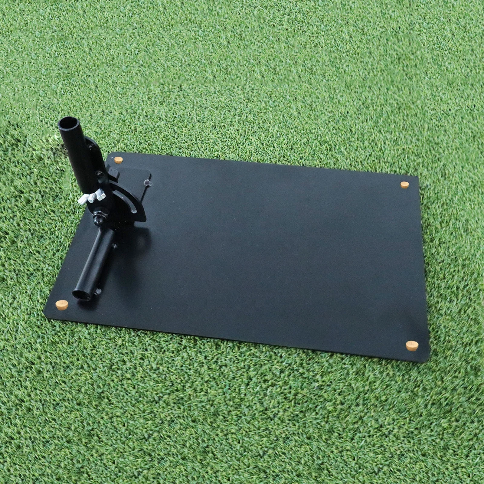 New Professional Custom Print Iron Golf Practice Plate Alignment Stick Durable Metal Swing Trainer Training Accessory Black