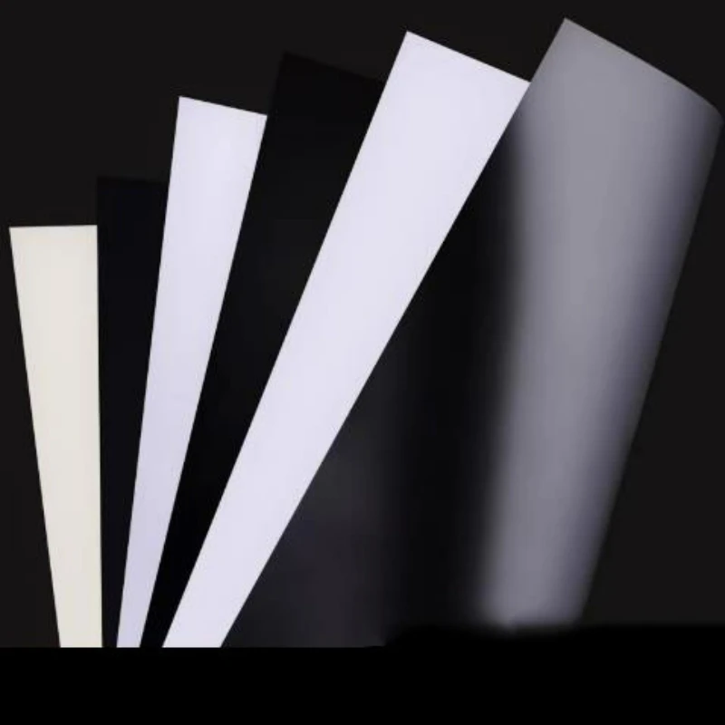 10pcs White/Black PVC Plastic Sheet Hard Board Model Making Material Handmade Pad Panel Plate Thickness 0.2mm-1.5mm