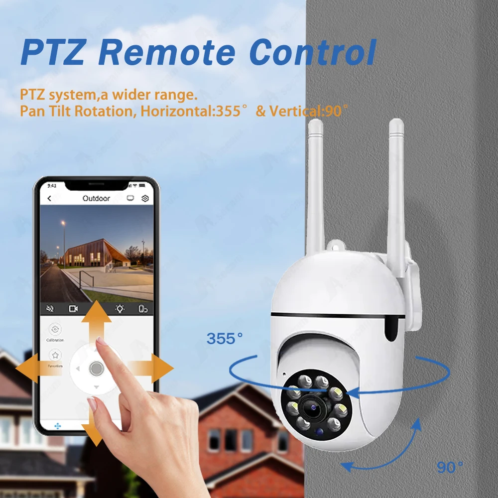 Icsee 5mp Mini Wifi Camera Motion Detecteren Beveiliging Draadloze Kleur Nachtzicht Outdoor Bewakingscamera Flash Verkoop