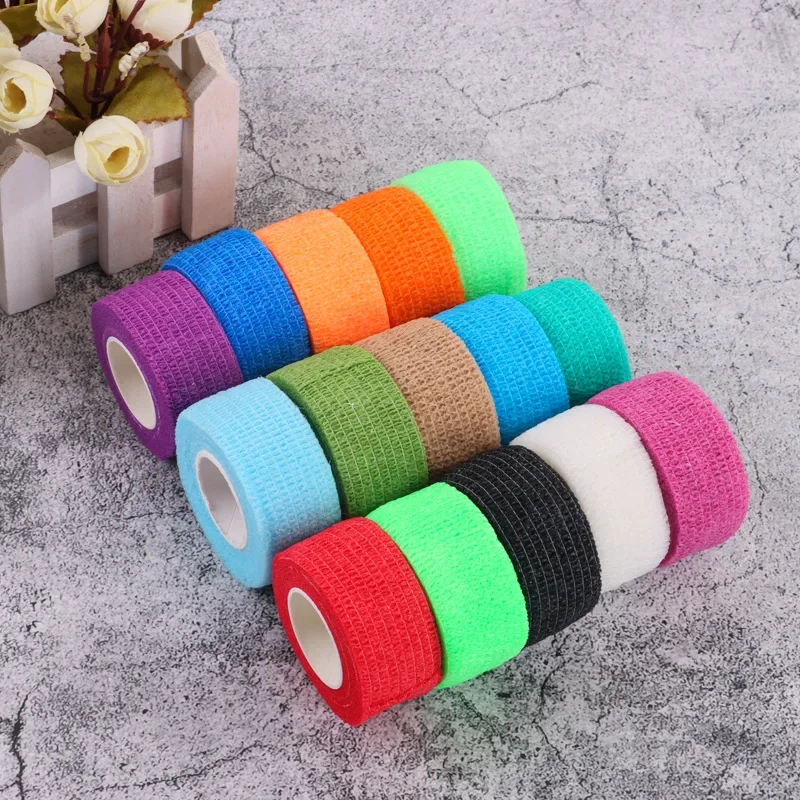 1pc einweg selbst klebende elastische bandage für griff rutsch feste tattoo maschine s abdeckung wrap band permanente tattoo liefert