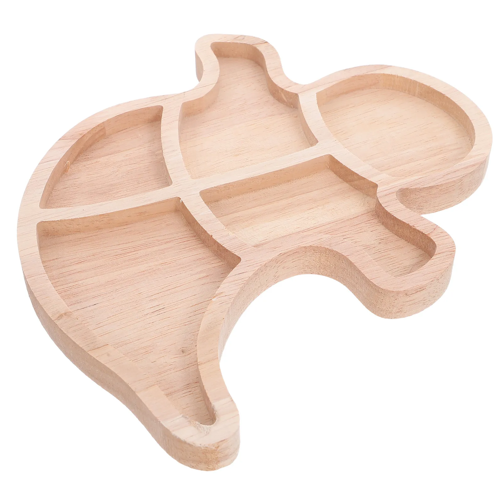 Halloween Charcuterie Board Ghost Shaped Wooden Platter Sectioned Serving Tray for Cheese Fruit Vegetables Party Snack Plate