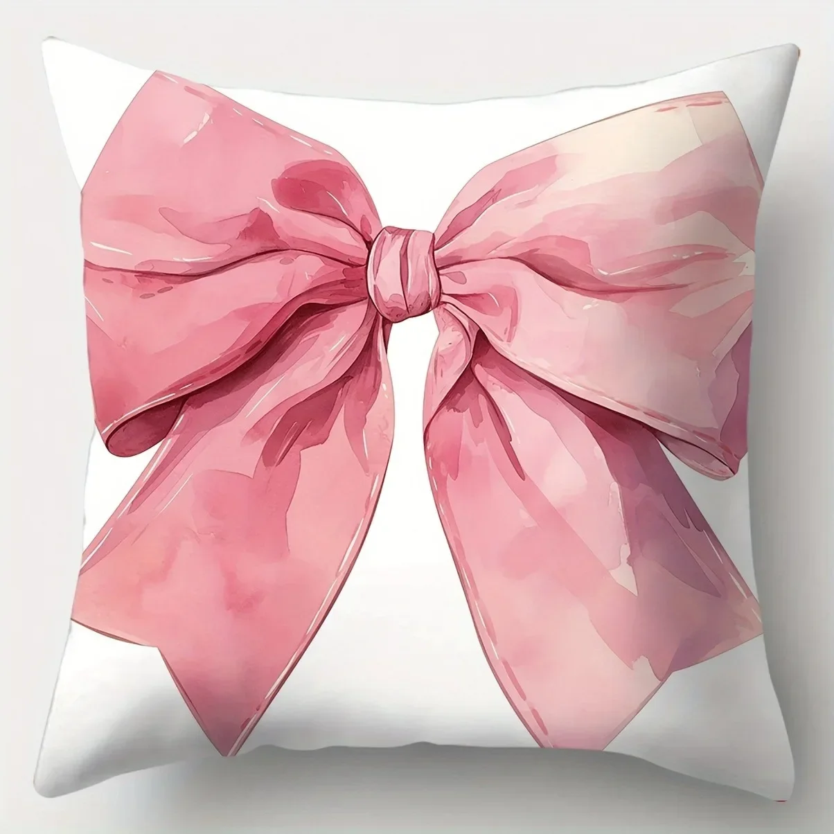 Home Decor Colorful Bowknot Pattern Digital Print Pillowcases Pattern Cushion Cover Suitable For Sofa Bedroom Car Pillow Cover