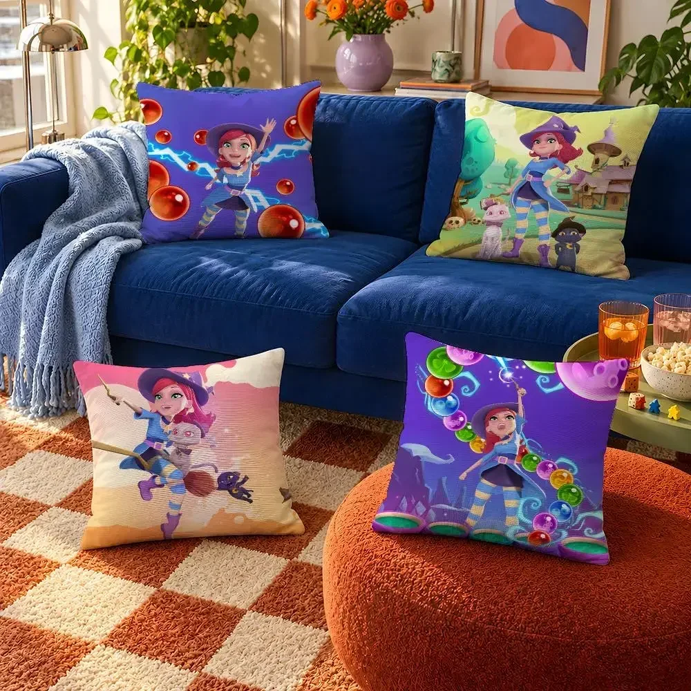 Saga Stella Cover Throw Pillow Cover Soft Short Witch Plush Bubble Case For Sofa Game Bedroom Wilbur Cozy Home Decor