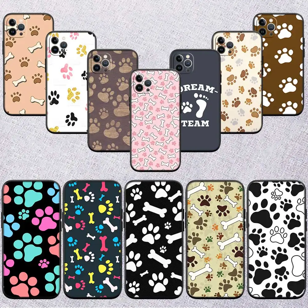 Coque de téléphone avec empreinte de patte de chien NH19, pour OPPO A40 A60 A80 A15 A16 A16K A12 A17 A17K A54 A54S A53 A53S A55 A56 A57 A98 F23