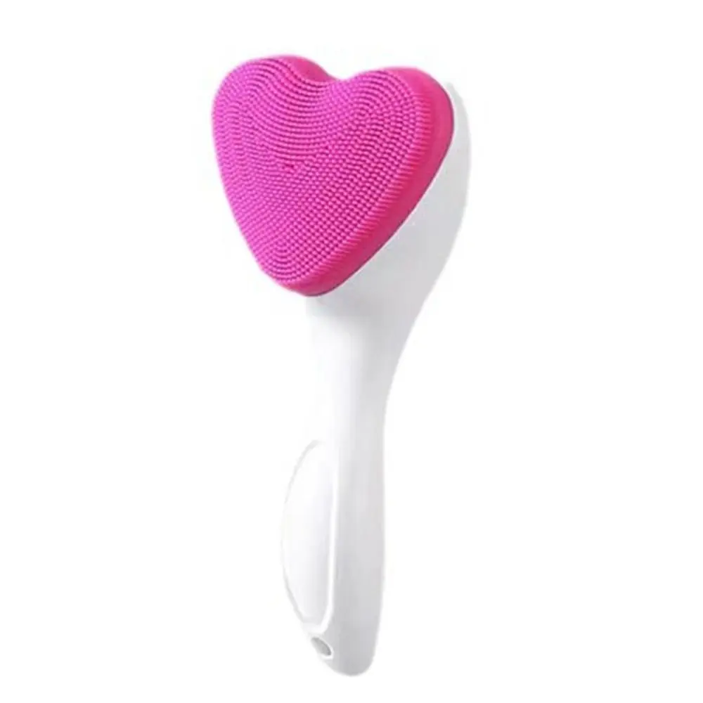 Siliconen gezichtsreinigingsborstel Draagbare exfoliërende gezichtsmassageborstel Mee-eter verwijderen Handheld Beauty Makeup Tool Meisje