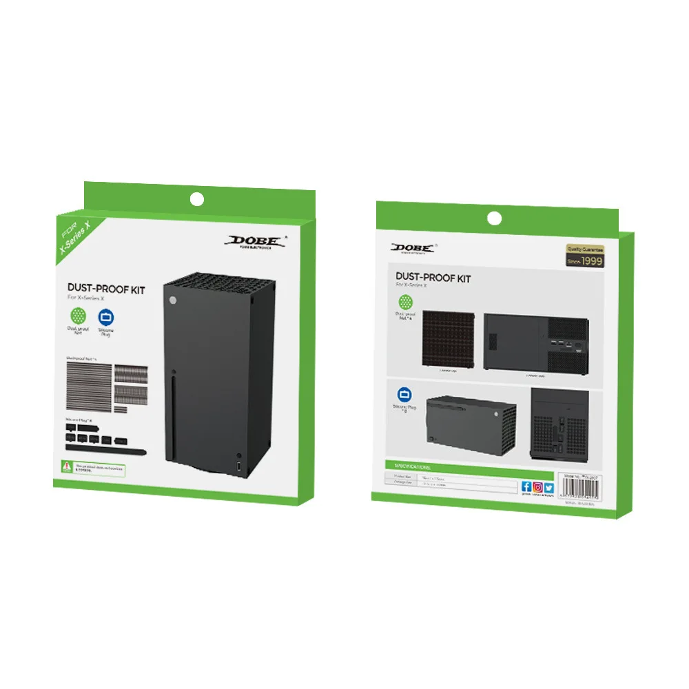 Filtro de polvo para Xbox Series X, Conector de polvo para consola de juegos XBOX, conjunto de enchufe de polvo simple