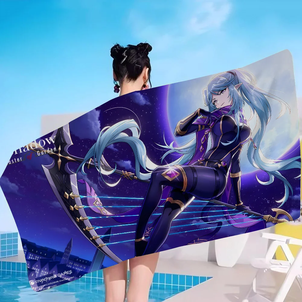

The E-Eminence In Shadow Anime Beach Towel For Kids Personalized Bath Towel Pool Towel Vacation Gift Picnic Towel Party Gift